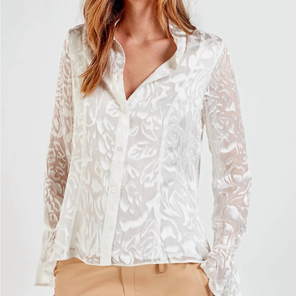 As by DF Claude Blouse In White size M